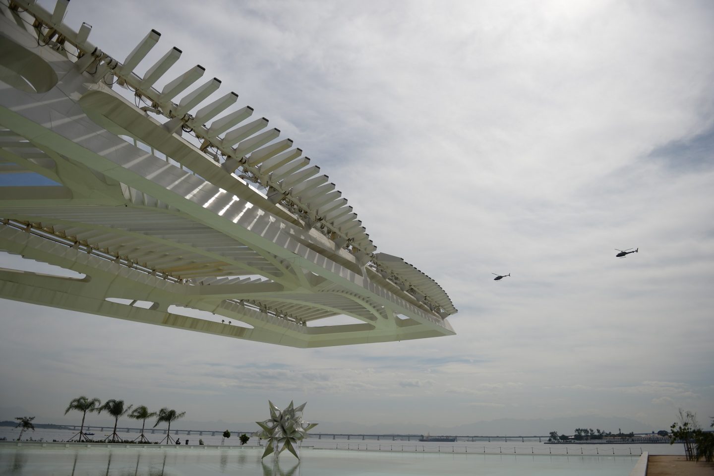 A área do porto do Rio, onde está o Museu do Amanhã, tem um dos melhores índices de incidência de sol da cidade. Foto de Vanderlei Almeida/AFP
