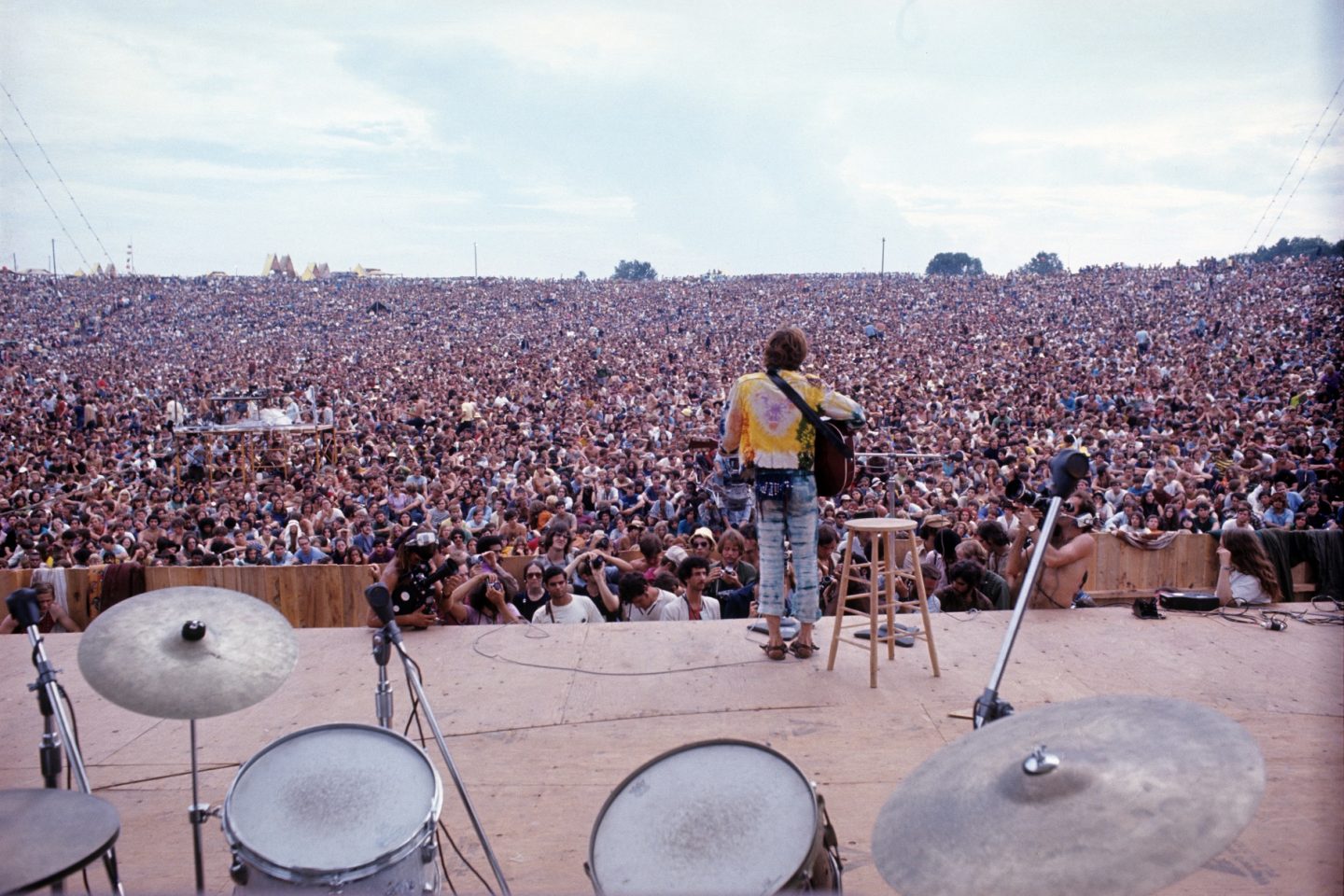 A apresentação de John Sebastian no Festival de Woodstock, em agosto de 1969. Image by © Henry Diltz/Corbis