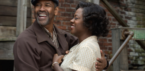 Denzel e Viola em "Cercas": ambos foram indicados ao Oscar 2017 (Foto de divulgação)