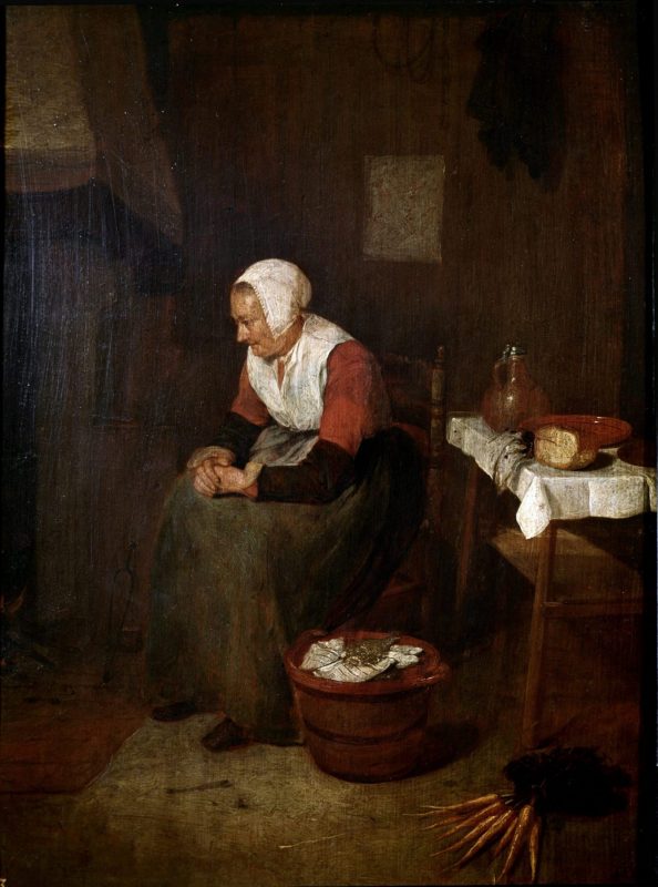 "Portrait de vieille femme" Peinture de Quinringh (Quiringh) Gerritsz Van Brekelenkam (1620-1668) 17eme siecle Madrid musee du Prado ©Luisa Ricciarini/Leemage