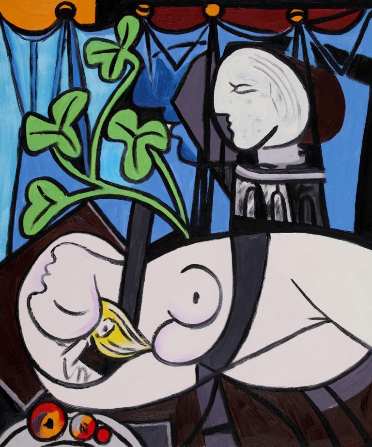 O quadro “Nu, folhas verdes e busto”, de Pablo Picasso, que foi arrematado num leilão por mais de U$S 100 milhões, fazia parte do vídeo censurado. Foto reprodução