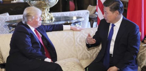 Xi Jinping e Donald Trump reunidos em Beijing. Dois modelos, duas realidades e uma nova história. Foto Lan Hongguang/Xinhua