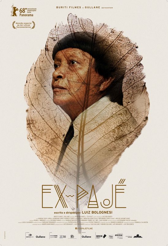 Cartaz do filme "Ex-Pajé", de Luiz Bolognesi. Divulgação