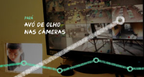 Avó de olho nas câmeras