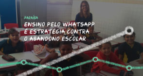 Ensino pelo WhatsApp é estratégia contra o abandono escolar