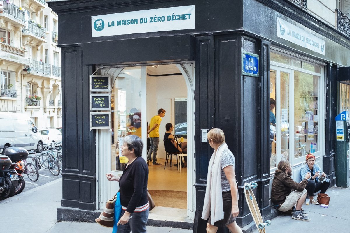 nauguração da Casa Lixo Zero, em Paris. Foto DENIS MEYER / HANS LUCAS
