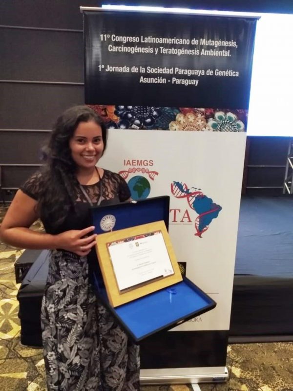 Hélina Nascimento, doutoranda da UFGD: prêmio internacional (Foto: UFGD)