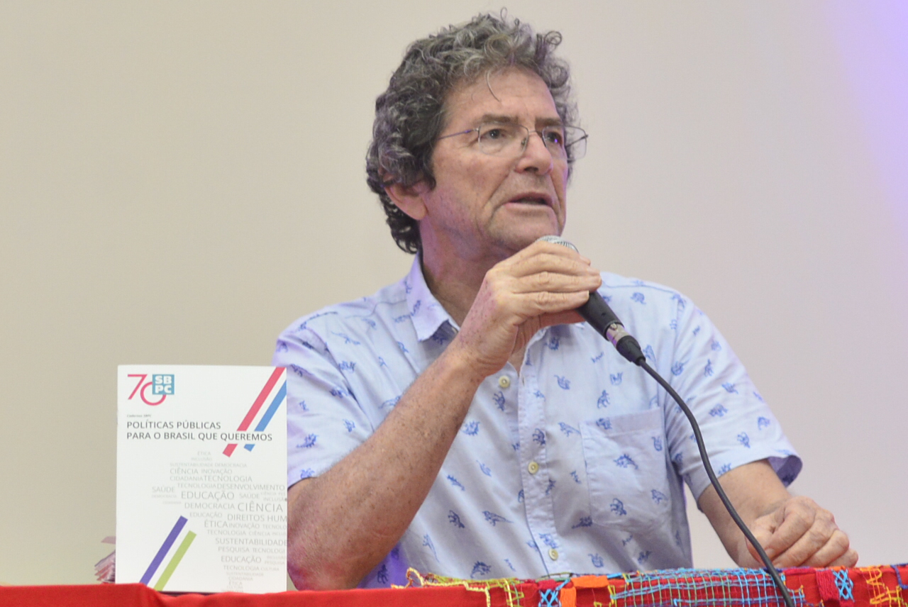 Ildeu de Castro Moreira, recém reeleito presidente da SBPC: 'Essa é uma campanha nossa: recompor o orçamento do ano que vem. Este ano está perdido.' (Foto: SBPC: Divulgação)
