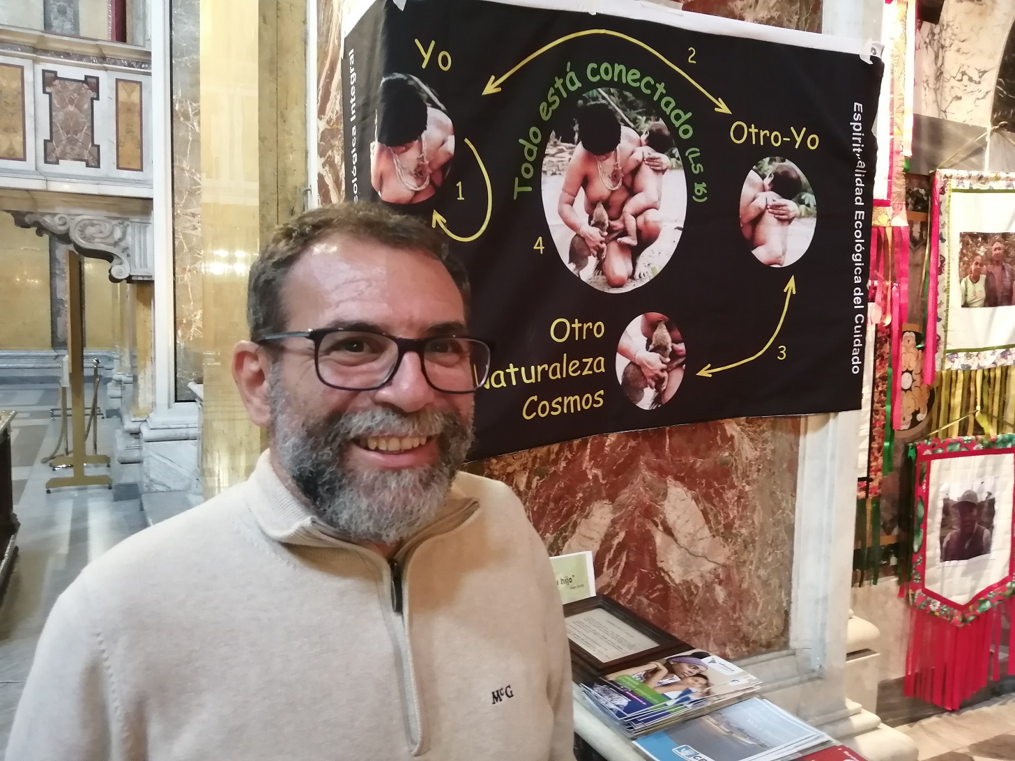 Foto Janaína Cesar Padre Massimo Ramondo, missionário comboniano, presenciou casos de racismo ao longo do evento. Foto Janaína Cesar
