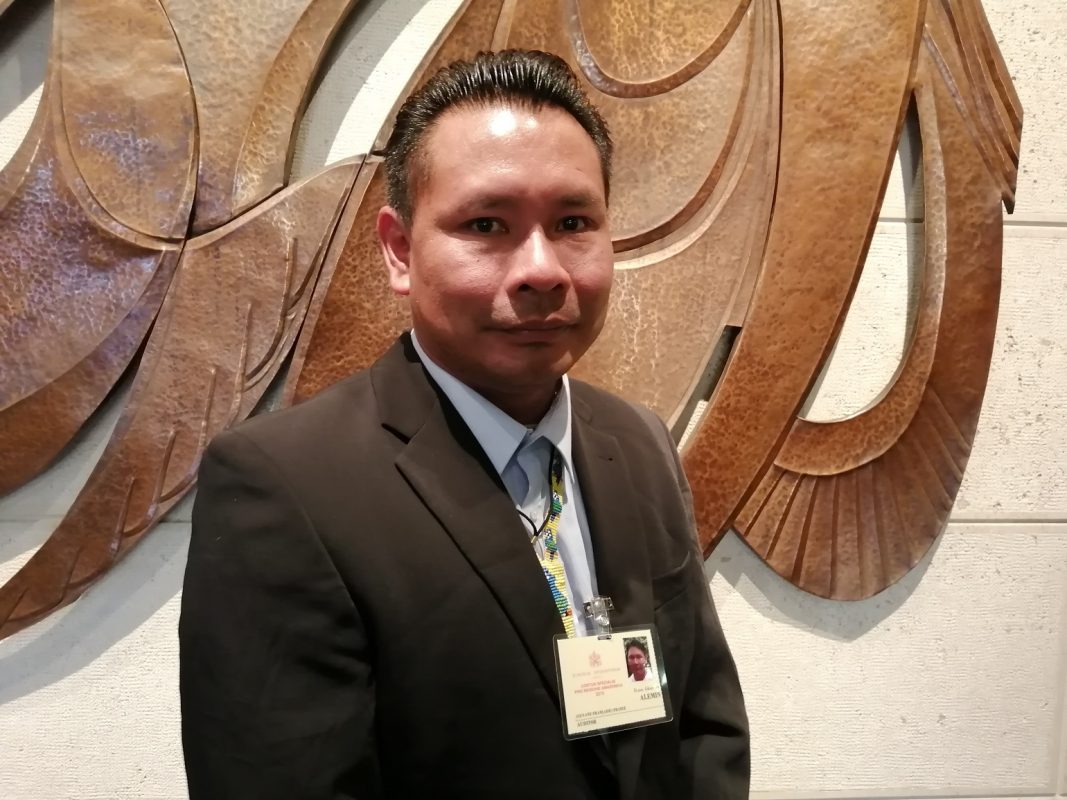 Aikumale Alemin, representante dos povos Wayana, da Guiana Francesa. Foto Janaína Cesar
