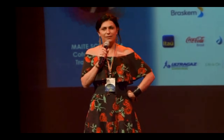 Maite Schneider, mulher trans e uma das fundadoras da Transempregos: 347 empresas parceiras para a busca de vagas para pessoas trans (Foto: Reprodução)