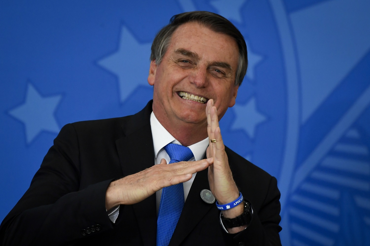 Jair Bolsonaro: “Competente, sim, foi a cavalaria norte-americana, que dizimou seus índios”. Foto Mateus Bonomi/AGIF