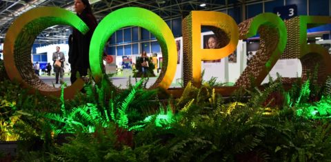 Delegação na COP25. Foto deGabriel Bouys/ AFP