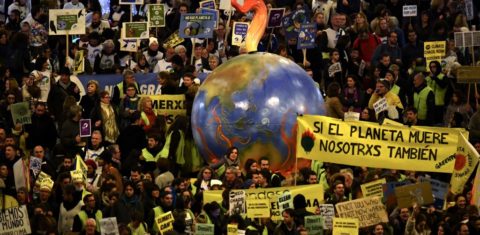 Marcha do clima em Madrid, na COP25. Foto de Gabriel Bouys/ AFP
