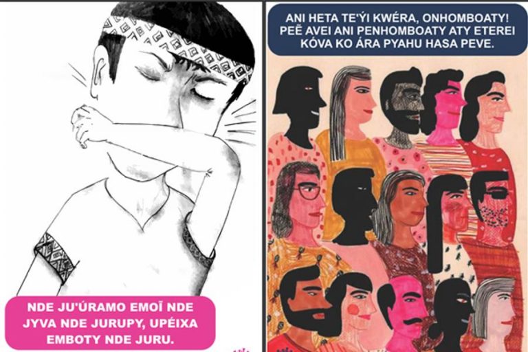 Cartilha Koronavíru: O texto em guarani com orientações sanitárias e também tradições de cuidados indígenas (Reprodução)