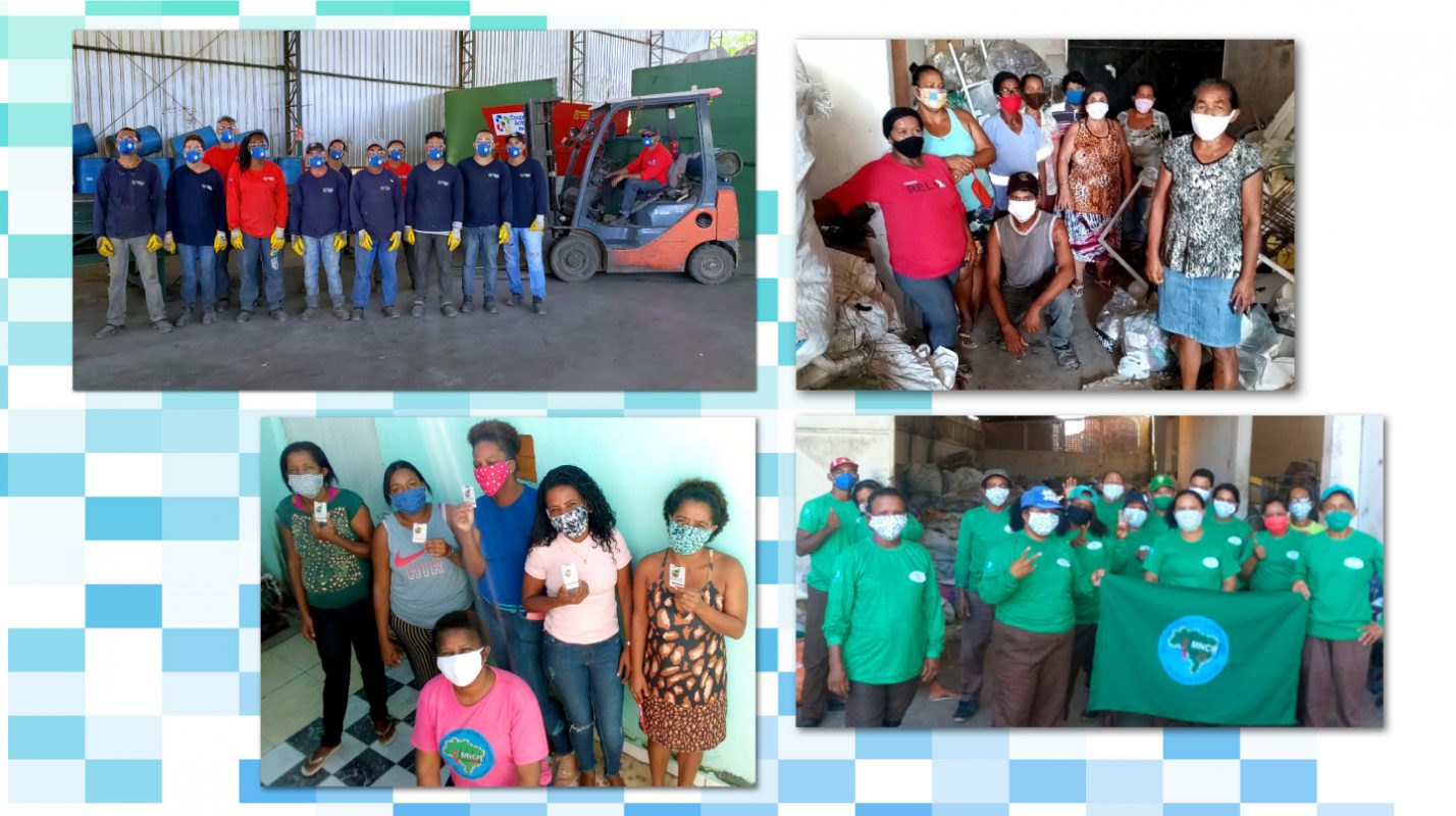 Catadores de materiais recicláveis durante a pandemia