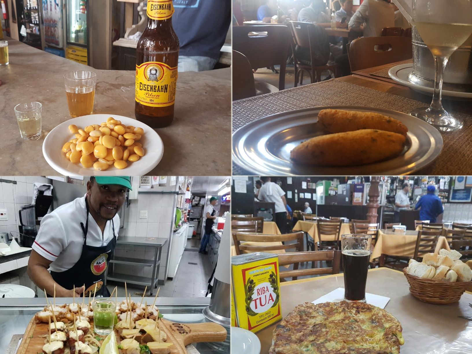 Tremoços do Armazém do Senado, bolinhos de bacalhau da Adega Flor de Coimbra, petiscos de pernil do Opus, fritada da Casa Paladino; redutos da boa mesa no Centro (Fotos: Oscar Valporto)