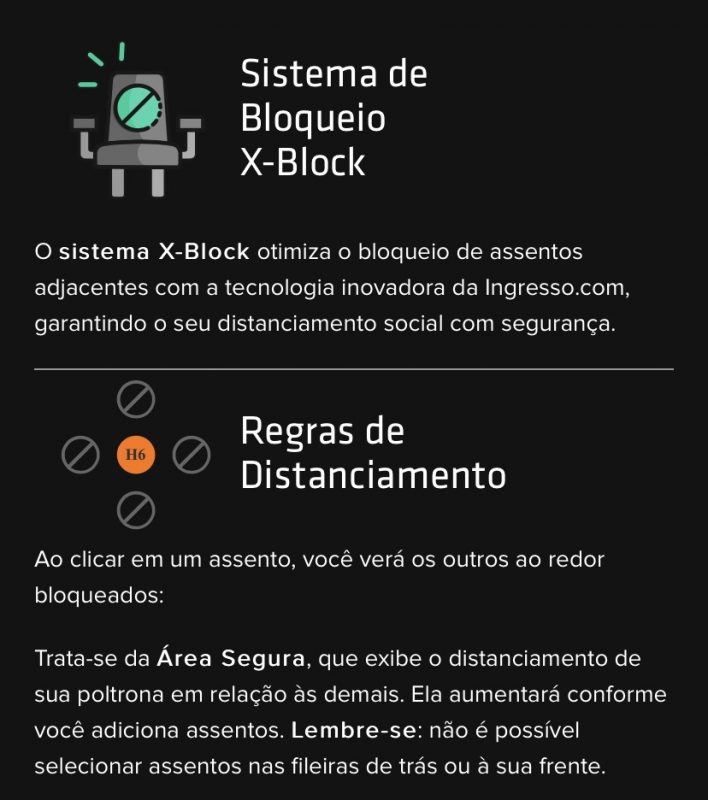 Dicas de segurança não chegam a tranquilizar os expectadores. Foto Reprodução