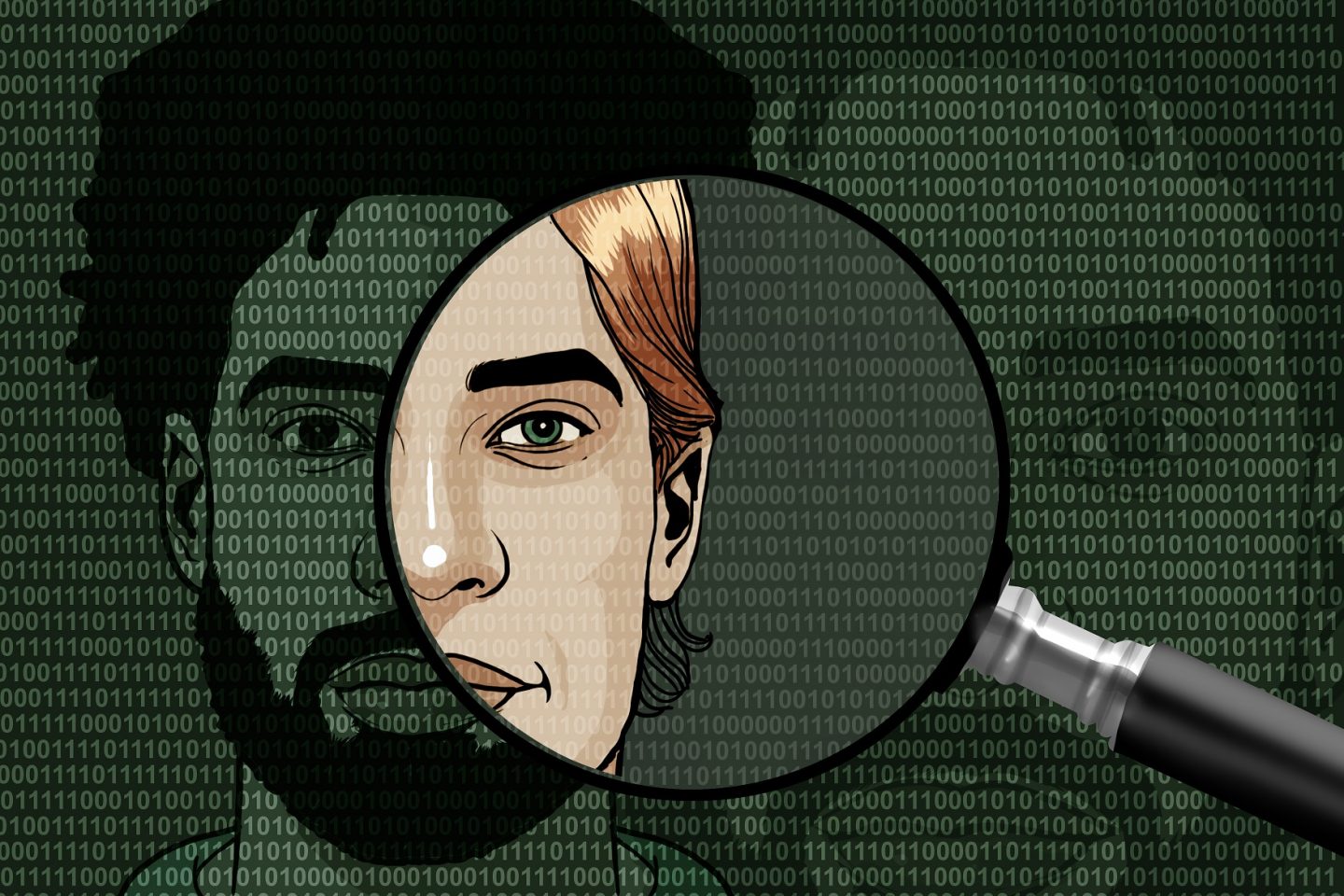 Racismo algorítmico: usuários refletem, no mundo online, o comportamento que têm fora das redes. Arte Claudio Duarte