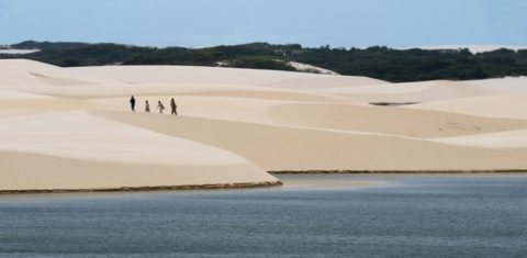 Dunas dos Lençóis Maranhenses: parque nacional garante preservação de área costeira que teve redução no Brasil desde 1985 (Foto: ICMbio/Divulgação)