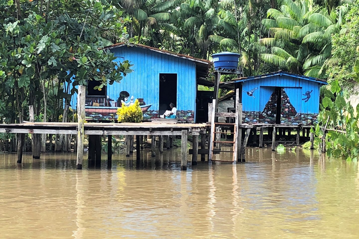 Street River Amazônia: fachada de casa ribeirinha na Ilha do Combu, no Pará