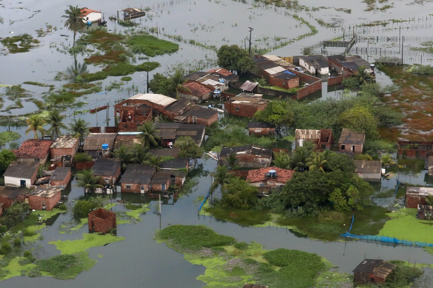 Áreas afetadas pela chuva na Região Metropolitana do Recife em maio: intensidade maior com crise do clima (Foto: Clauber Cleber Caetano / Presidência da República)