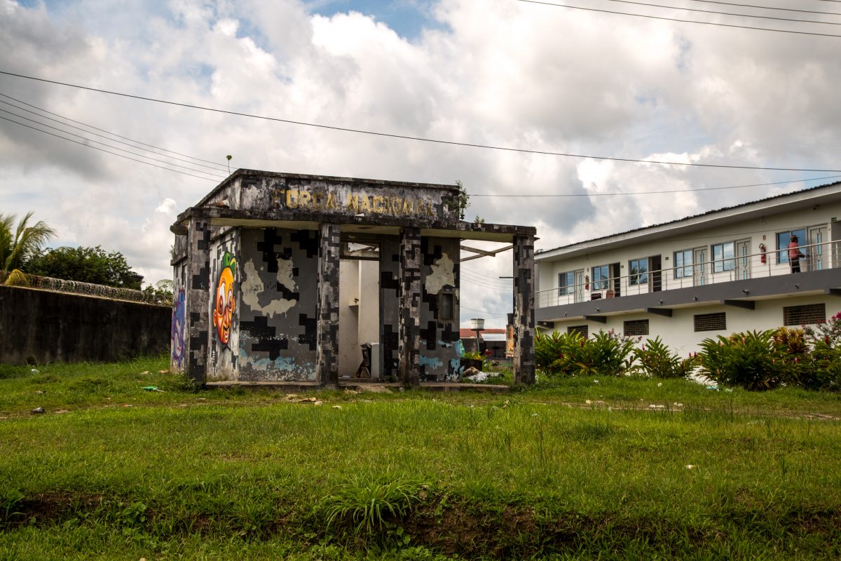 Posto abandonado da Força Nacional de Segurança na fronteira do Brasil com o Perú e a Colômbia. Foto Pedro Prado/Abraji
