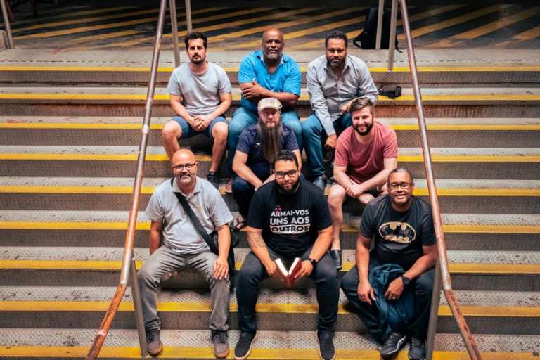 Pastores progressistas reunidos em Belo Horizonte: grupo de apoio criado após assédios e ameaças (Foto: Tamás Badolay / Agência Pública)