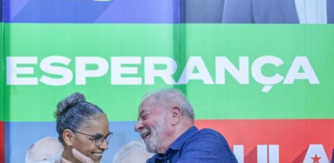 Lula com Marina durante evento de adesão da ex-ministra à campanha: esperança de novos tempos para o Meio Ambiente (Foto: Ricardo Stuckert - 12/09/2022)