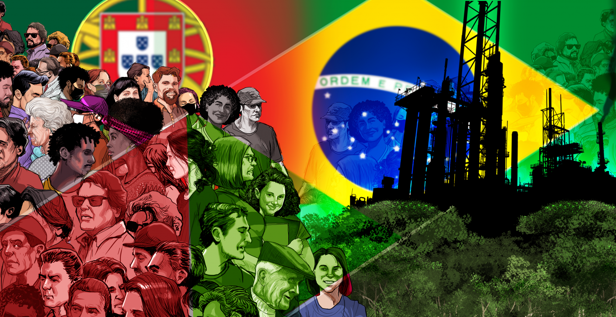 A dinâmica demográfica e econômica do Brasil e de Portugal