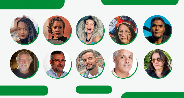 Andréia Coutinho Louback, Winnie Bueno, Bruna Benevides, Samela Sateré Mawé, Edu Carvalho, Oscar Valporto, Agostinho Vieira, Yuri Fernandes, Aydano André Motta e Carla Lencastre: time de colunistas do #Colabora