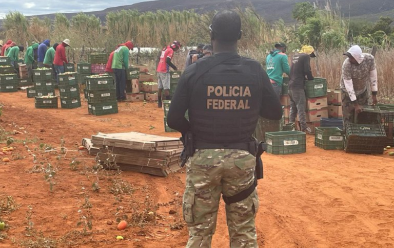 Operação com agentes federais e procuradores liberta trabalhadores em condições análogas à escravidão no interior de Minas: Demora na regulamentação da PEC do Trabalho Escravo favorece o crime (Foto: DPF / Divulgação - 28/07/2022)