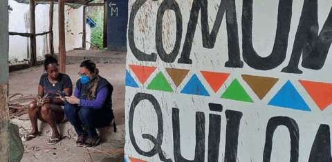 Recenseador do IBGE entrevista moradora de comunidade quilombola no estado do Rio: população quilombola do Brasil passa de 1,3 milhão de pessoas (Foto: Márcio Costa/Agência IBGE Notícias)