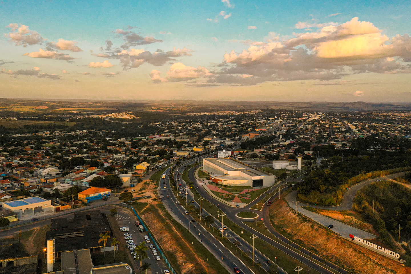 Senador Canedo, em Goiás, cidade que mais cresceu no país entre 2010 e 2022: população aumentou mais em áreas urbanas e longe do litoral (Foto: Divulgação / Prefeitura de Senador Canedo)