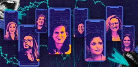 MonitorA: candidatas a prefeituras são alvo de misoginia e transfobia nas redes sociais após debates na TV (Arte: AzMina)