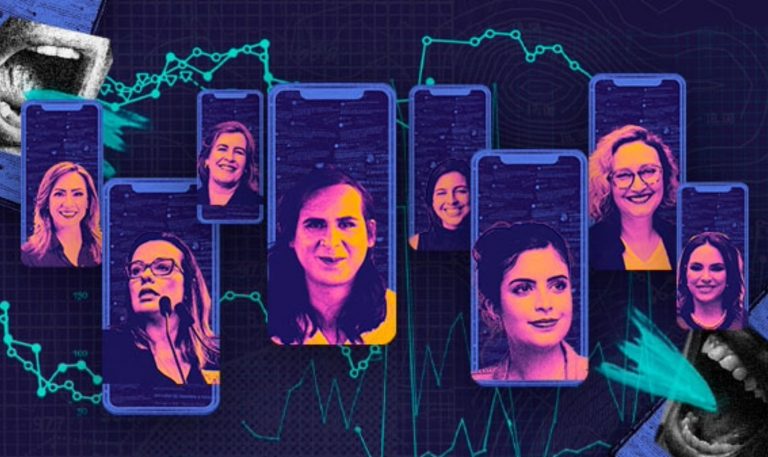 MonitorA: candidatas a prefeituras são alvo de misoginia e transfobia nas redes sociais após debates na TV (Arte: AzMina)