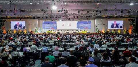 Plenária final da COP30 lotada em Belém: sem mapa para eliminação de combustíveis fósseis, mas avanços em adaptação, transição justa e indígenas (Foto: Rafa Neddermeyer / COP30)