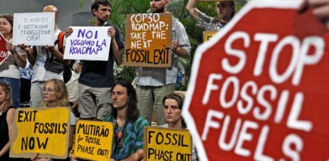 Ambientalistas pedem fim dos combustíveis fósseis na Zona Verde da COP30: países lançam aliança (Foto: Foto: Bruno Peres / Agência Brasil)