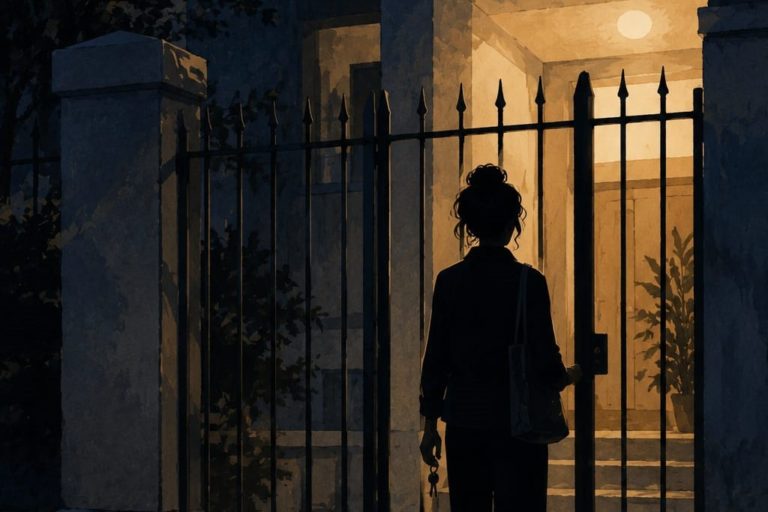 A falta de cuidado na porta de casa: pequenos abandonos e o direito das mulheres de partir (Ilustração: Júlia Pessôa com IA)