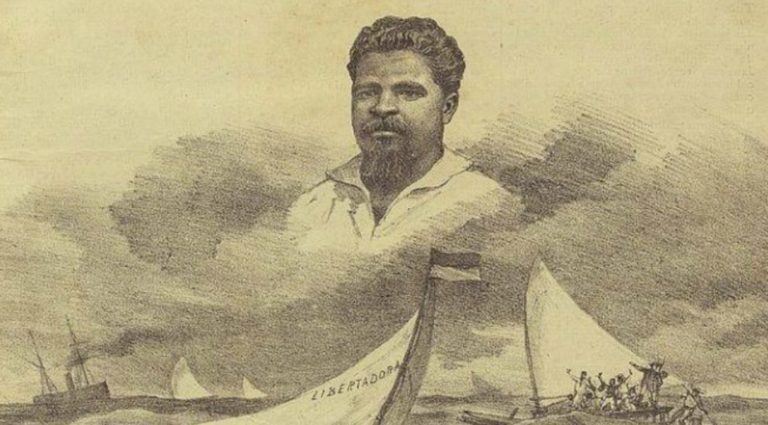Dragão do Mar, em ilustração de 1884 da publicação carioca "Revista Ilustrada", da Biblioteca do Senado (Foto: Reprodução)